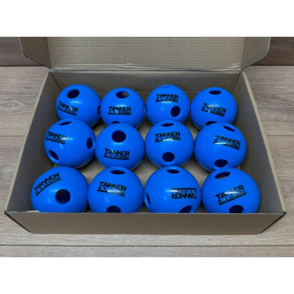 Tanner Soft Rubber Limited Flight Airflow Training Baseballs (1 Dozen)